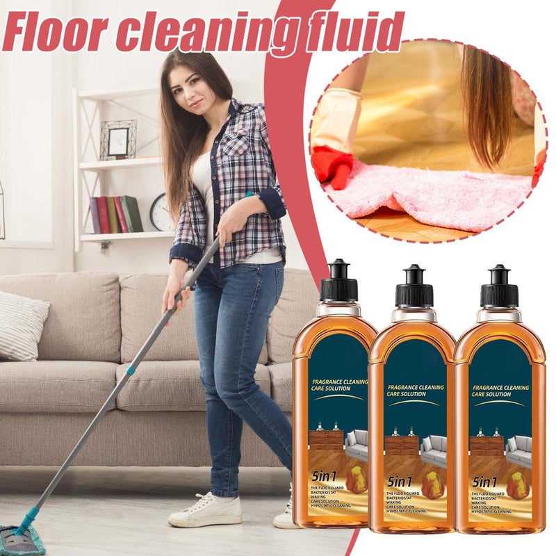 Floor Cleaner, Fragrance Cleaning Care Solution, 5 In 1 Floor Cleaner, Floor Polish For Tiles Wood Floors (1pc) - Image 4